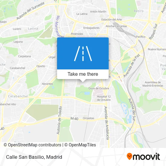 Calle San Basilio map