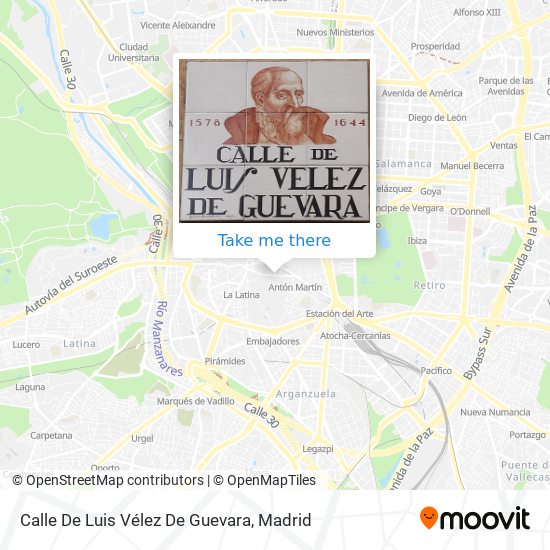 Calle De Luis Vélez De Guevara map