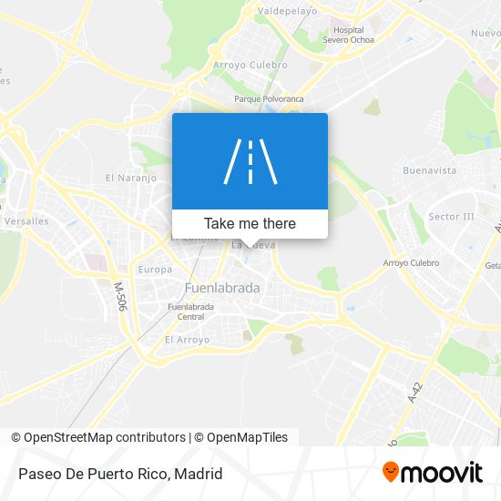 mapa Paseo De Puerto Rico