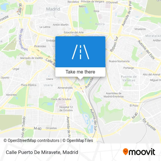 Calle Puerto De Miravete map