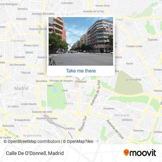 Calle De O'Donnell map