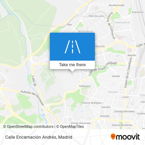 Calle Encarnación Andrés map