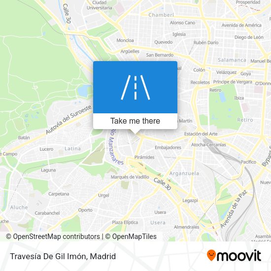 Travesía De Gil Imón map