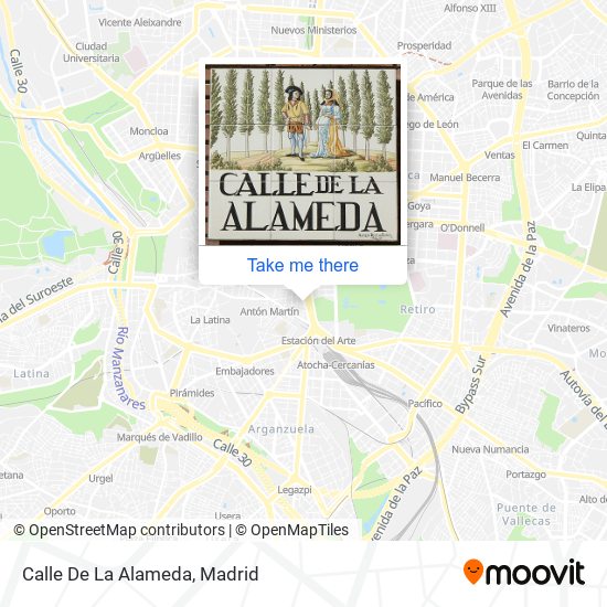 mapa Calle De La Alameda