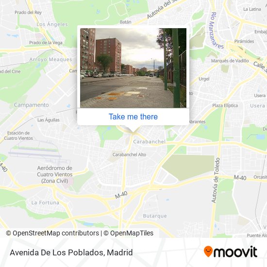 mapa Avenida De Los Poblados