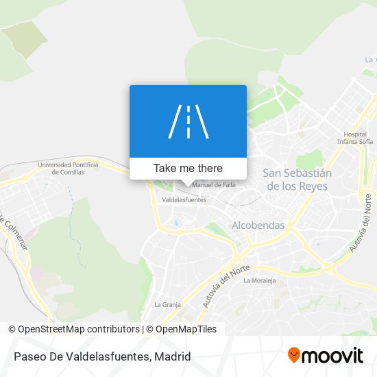 Paseo De Valdelasfuentes map