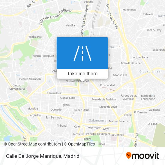 mapa Calle De Jorge Manrique