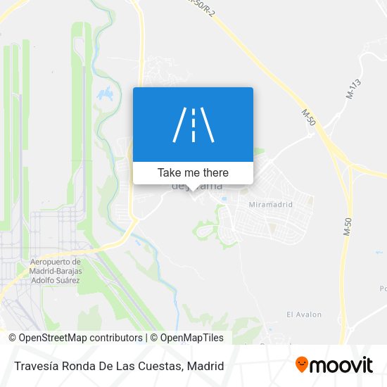 Travesía Ronda De Las Cuestas map