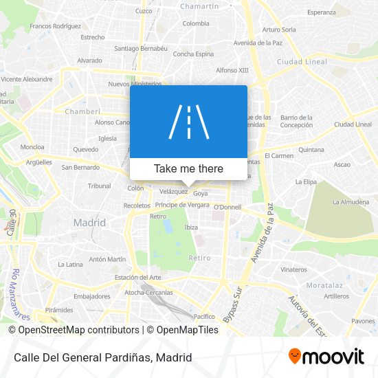 Calle Del General Pardiñas map
