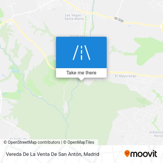 Vereda De La Venta De San Antón map