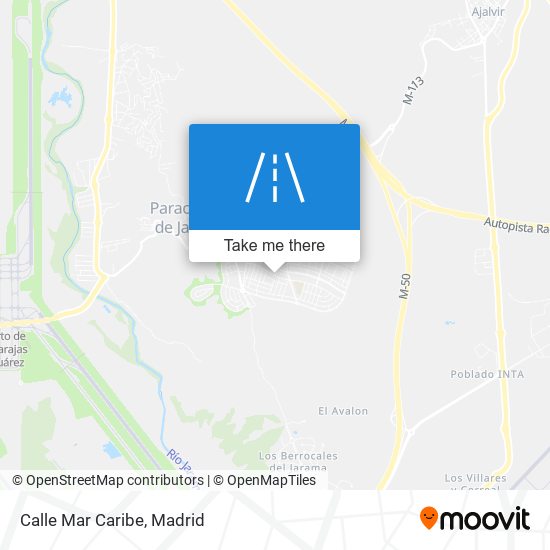 Calle Mar Caribe map