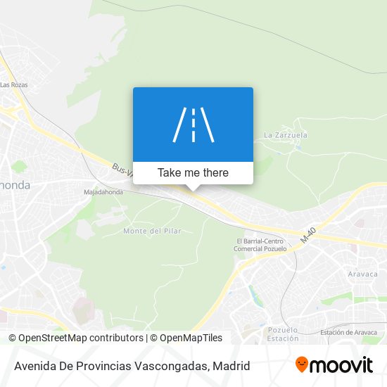 mapa Avenida De Provincias Vascongadas