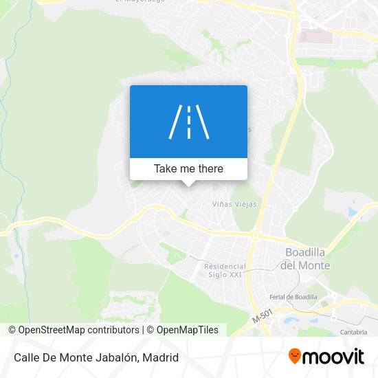 Calle De Monte Jabalón map