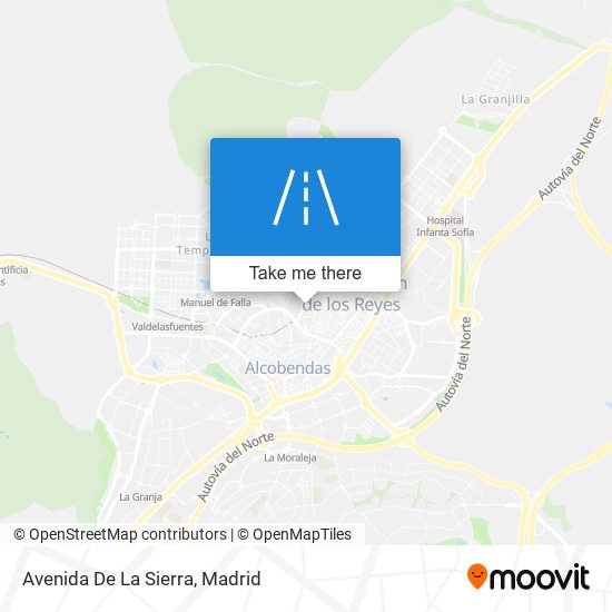 mapa Avenida De La Sierra