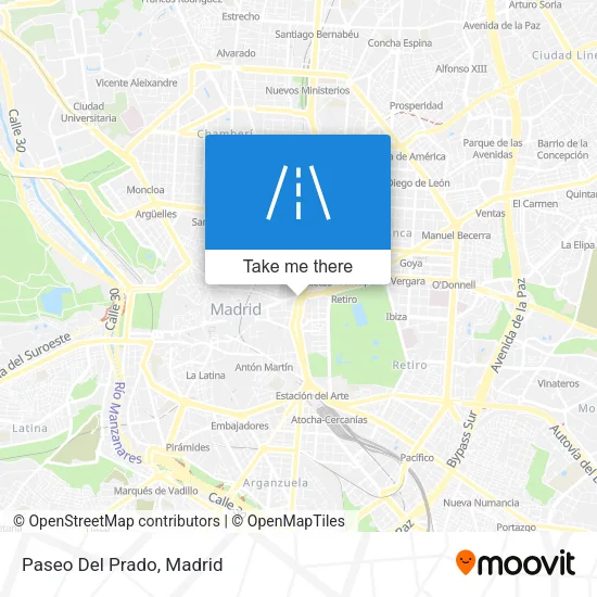 Paseo Del Prado map