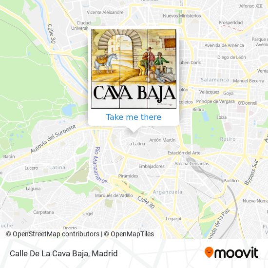 Calle De La Cava Baja map