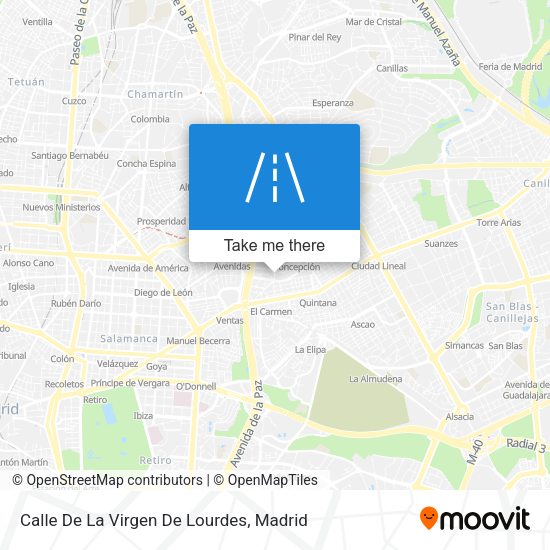 Calle De La Virgen De Lourdes map