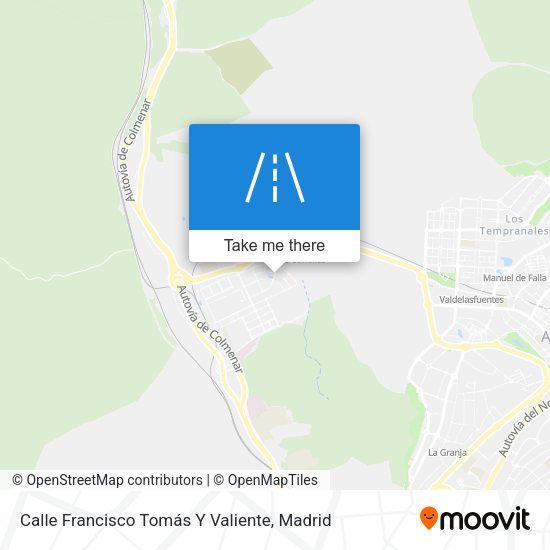 Calle Francisco Tomás Y Valiente map