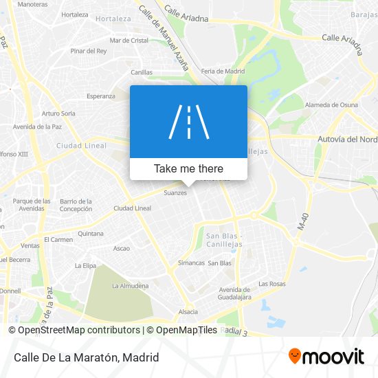 Calle De La Maratón map