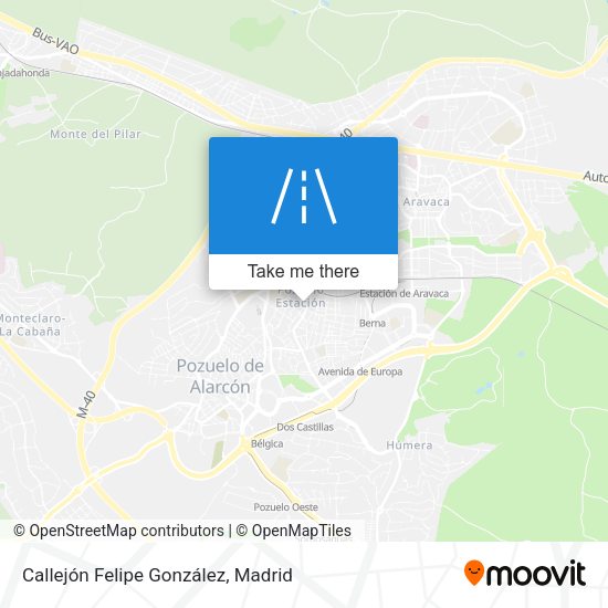 Callejón Felipe González map