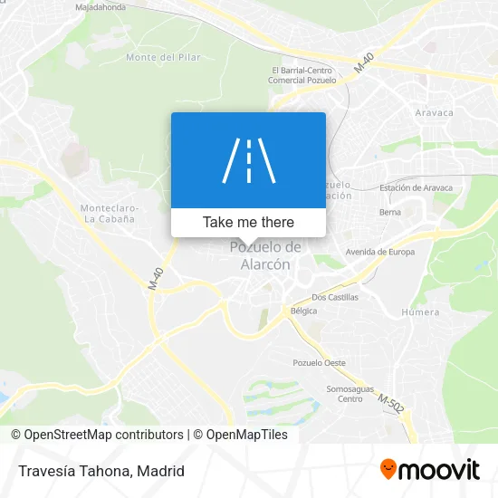 Travesía Tahona map