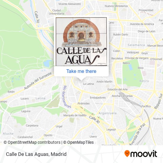 Calle De Las Aguas map