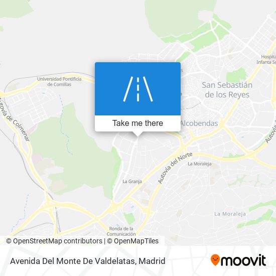 Avenida Del Monte De Valdelatas map