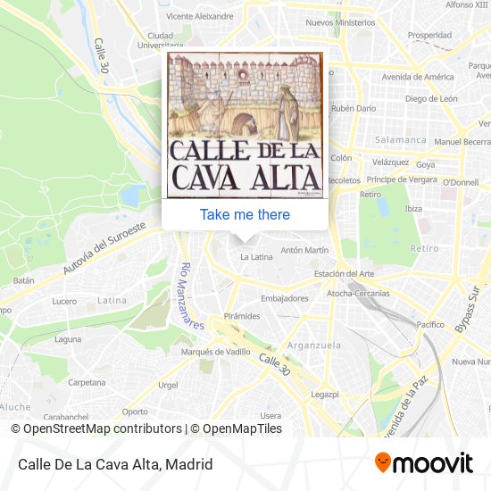 Calle De La Cava Alta map