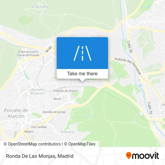 Ronda De Las Monjas map