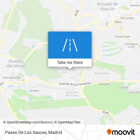 mapa Paseo De Los Sauces