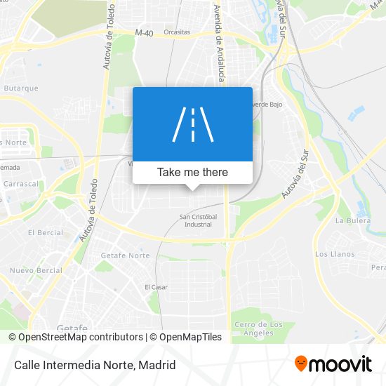 Calle Intermedia Norte map