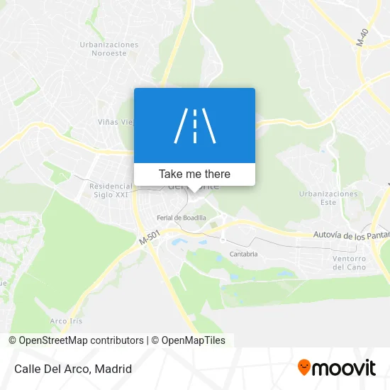 Calle Del Arco map