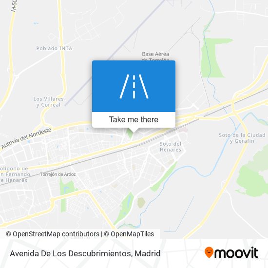 mapa Avenida De Los Descubrimientos