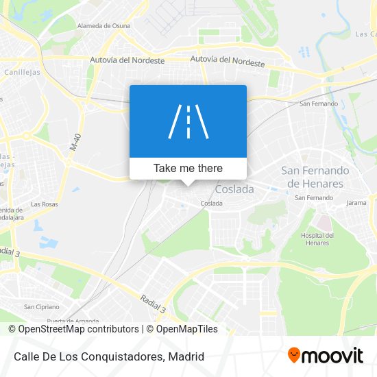 Calle De Los Conquistadores map