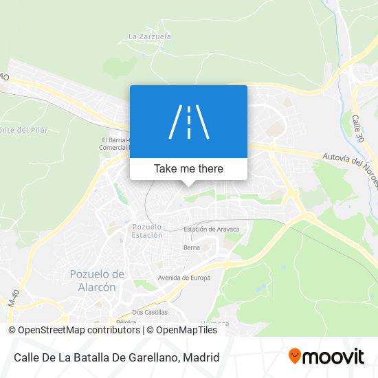 mapa Calle De La Batalla De Garellano