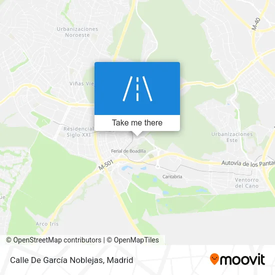 Calle De García Noblejas map