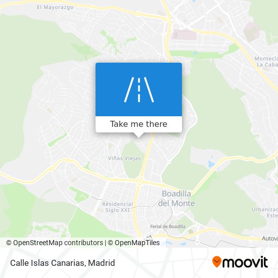 Calle Islas Canarias map