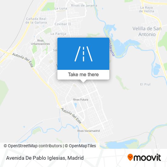 mapa Avenida De Pablo Iglesias