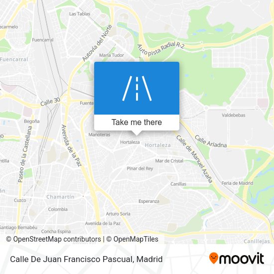 Calle De Juan Francisco Pascual map