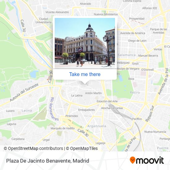 Plaza De Jacinto Benavente map