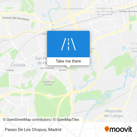 Paseo De Los Chopos map