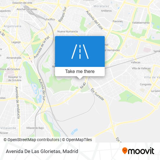 mapa Avenida De Las Glorietas