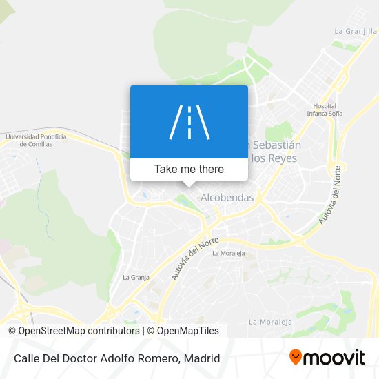 Calle Del Doctor Adolfo Romero map