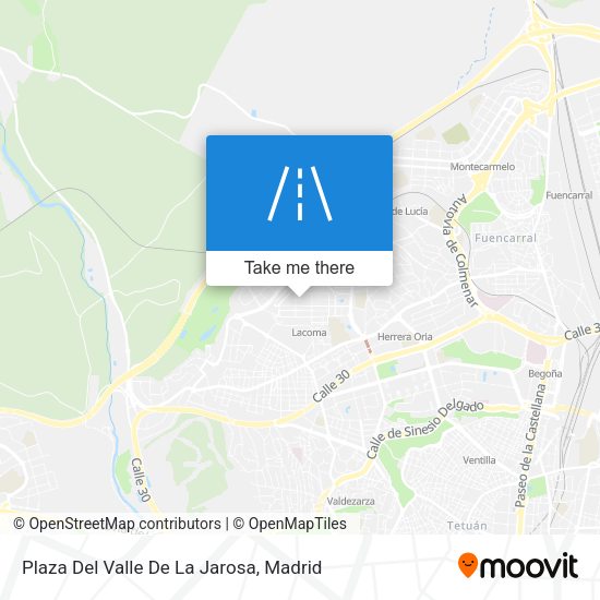 Plaza Del Valle De La Jarosa map
