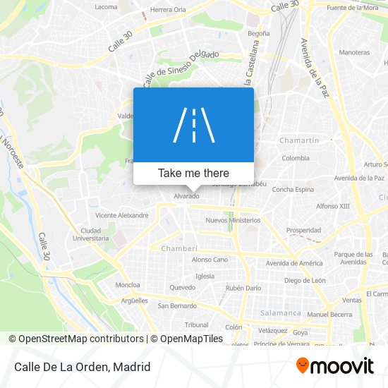 Calle De La Orden map