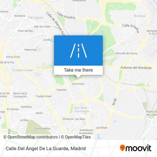 Calle Del Ángel De La Guarda map