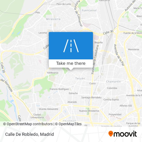 Calle De Robledo map