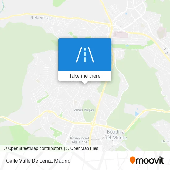 Calle Valle De Leniz map