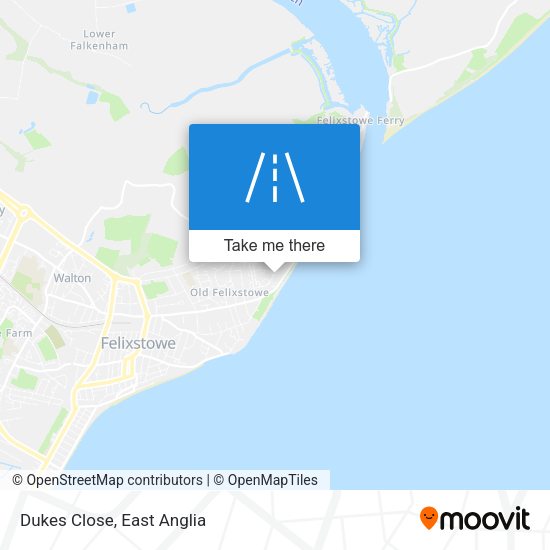 Dukes Close map