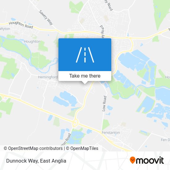 Dunnock Way map